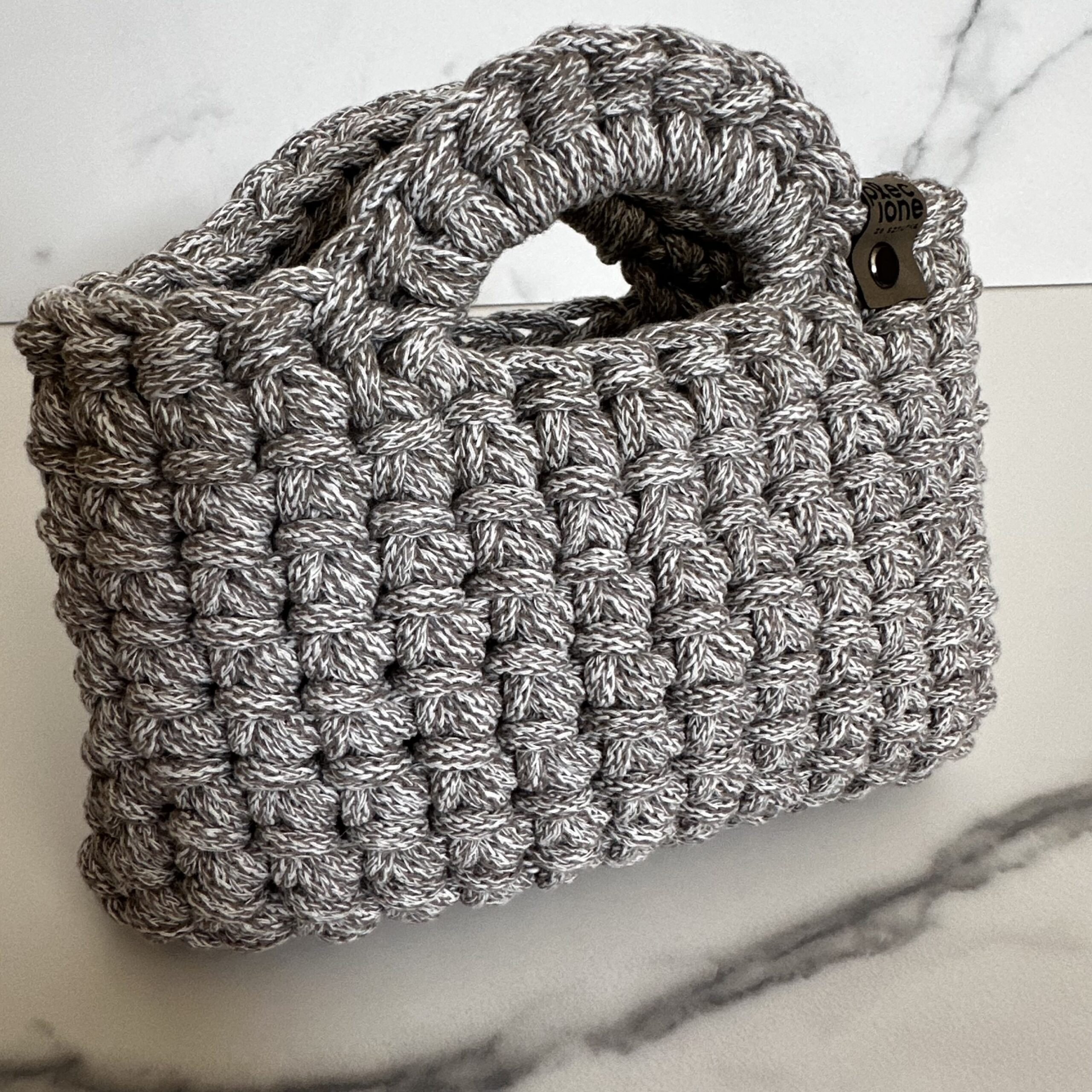 Mini torebka boho ze sznurka torebka na szydełku torebka szydełkowa pleciona ze sznurka handmade plecione ze sznurka pl