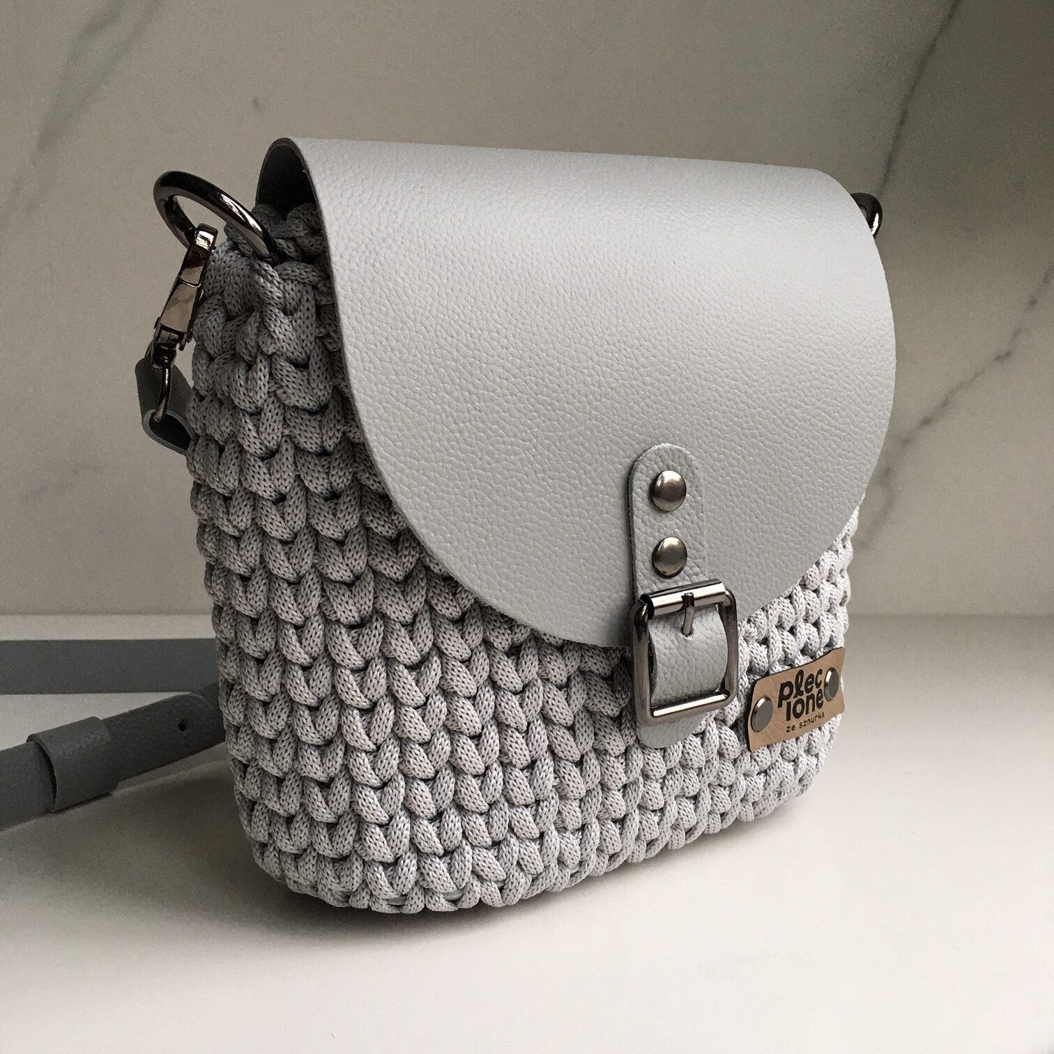 torebka listonoszka ze sznurka torebka na szydełku torebka szydełkowa pleciona ze sznurka handmade plecione ze sznurka pl